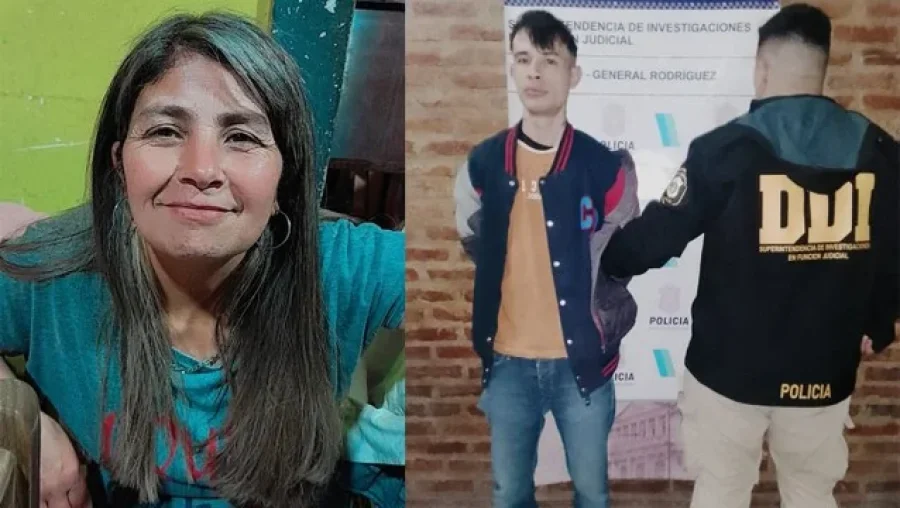 Mar&iacute;a Molares, de 51 a&ntilde;os, y su presunto femicida, un hombre de 27 a&ntilde;os que fue detenido.
