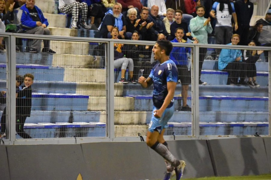 DE ESTE A&Ntilde;O./ Funez cuando en febrero le hizo tres goles a Gimnasia de Mendoza.
