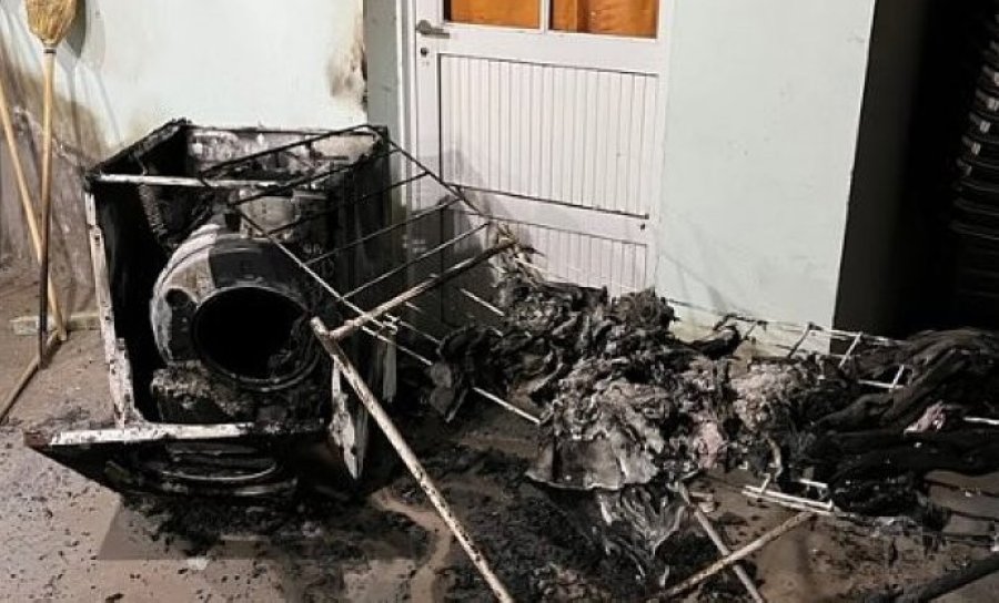 Un hecho preocupante en el cual quemaron un lavarropas y un tender con ropa, adem&aacute;s de otros da&ntilde;os menores.