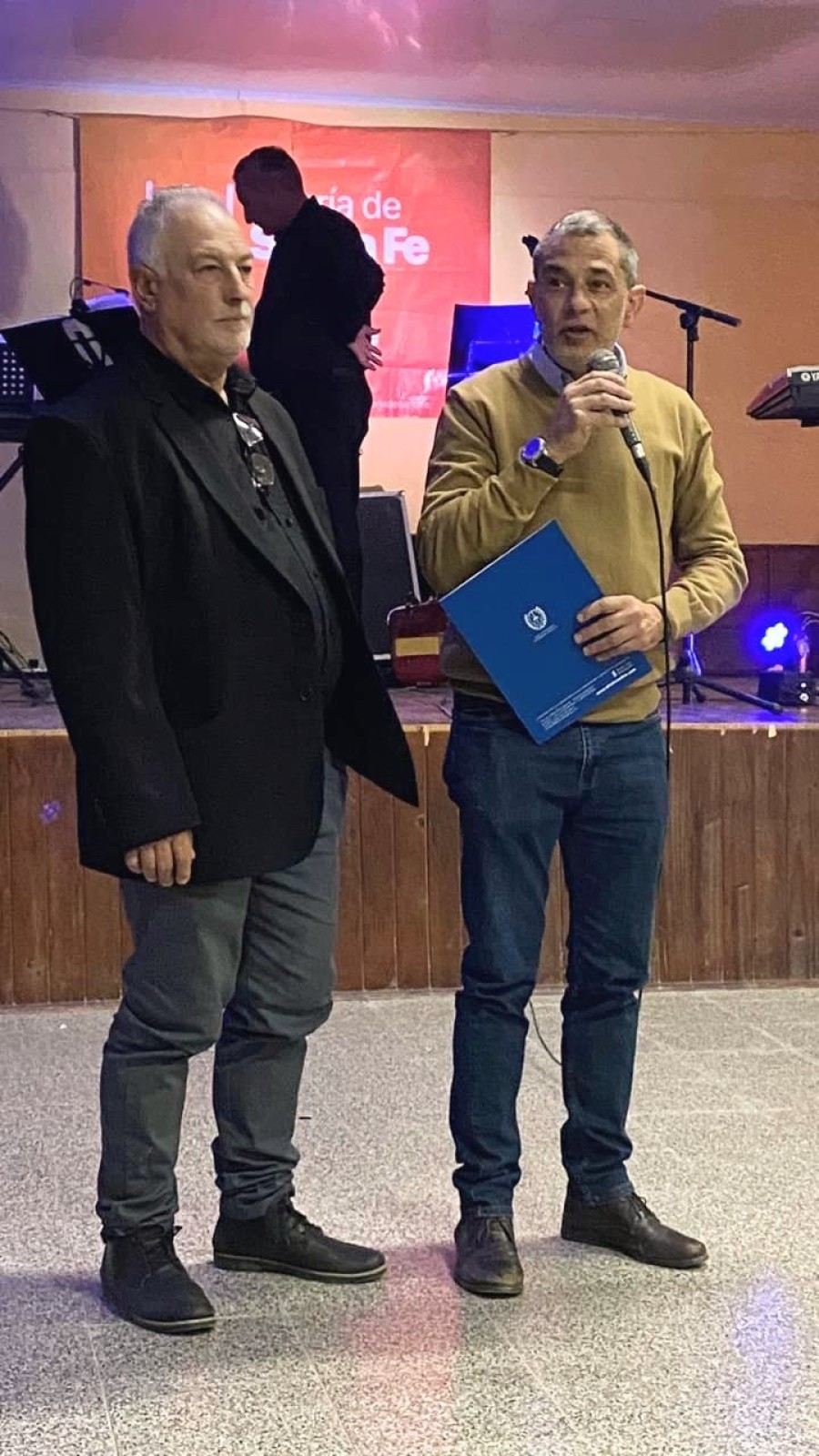 Sebasti&aacute;n Ballina y Jorge Ovena durante la celebraci&oacute;n.