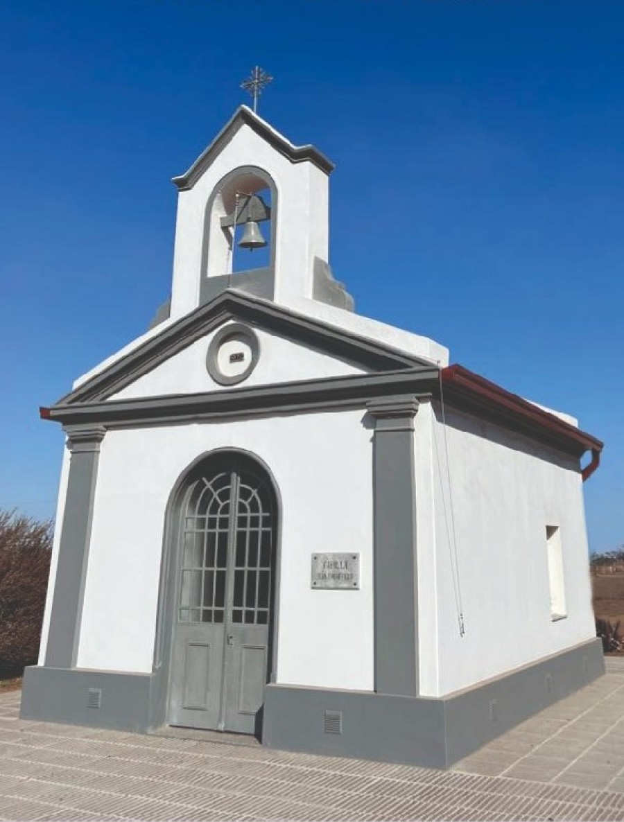 El templo en honor a San Chiaffredo.