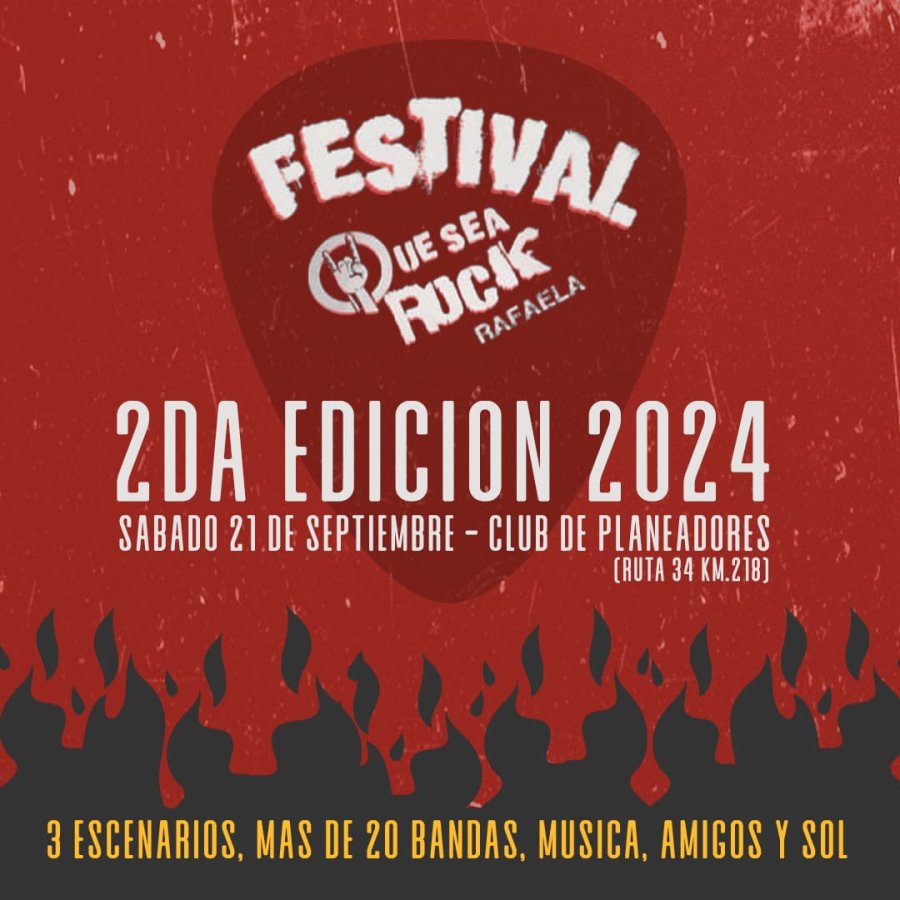 Junto con la primavera llega el Festival Que sea Rock.