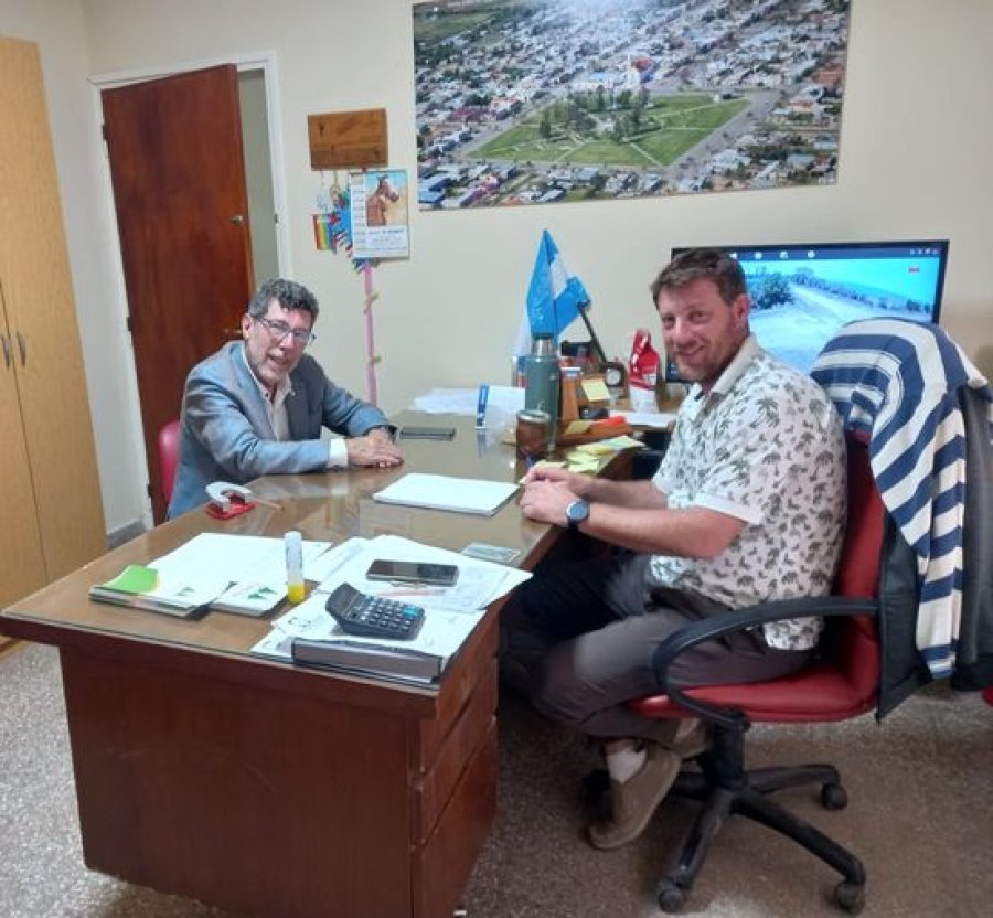 Ra&uacute;l Stefanazzi y Luciano Fagnola durante el encuentro.