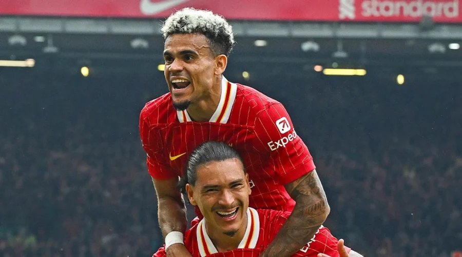 Luis D&iacute;az y Darwin Nu&ntilde;ez, goles latinoamericanos para Liverpool.