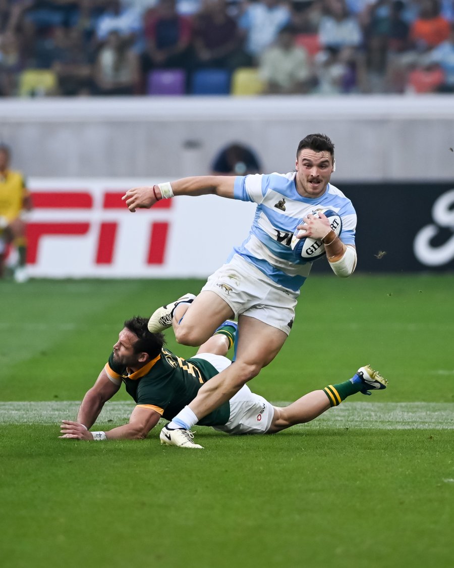MATEO CARRERAS. Fue el que inici&oacute; la recuperaci&oacute;n con el primer try argentino.