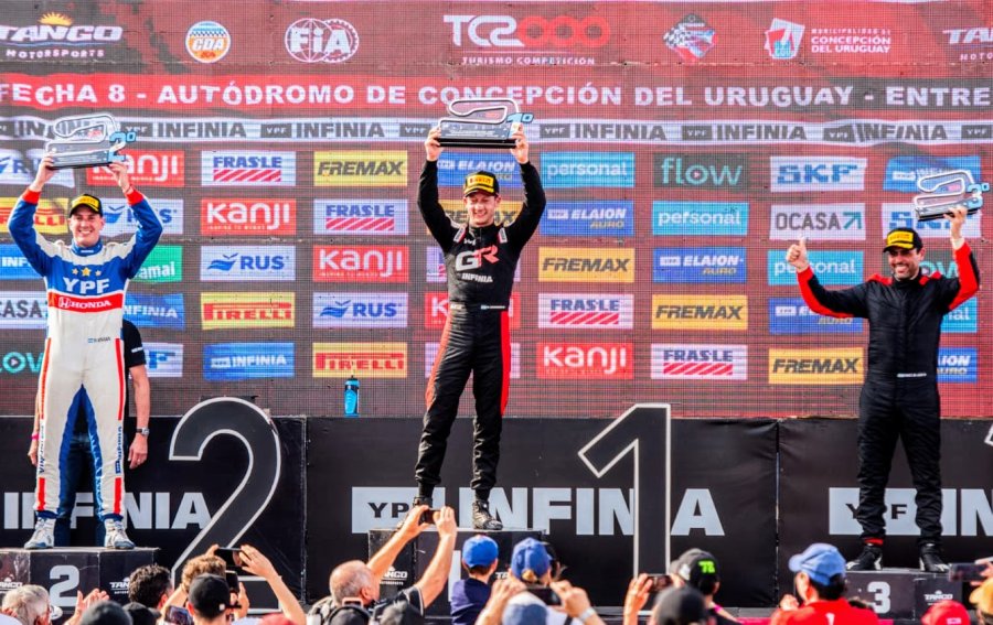 Franco Vivian (2&deg;), Marcelo Ciarrocchi (1&deg;) y Gabriel Ponce de Le&oacute;n (3&deg;).