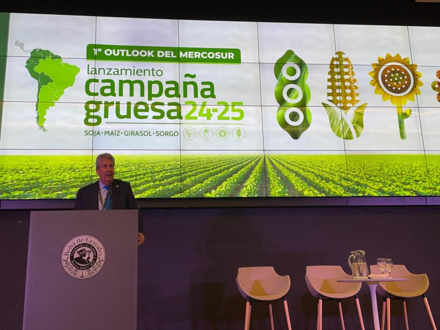 PRESENTACI&Oacute;N. La Bolsa de Cereales de Buenos Aires fue m&aacute;s cauta que su par de Rosario.