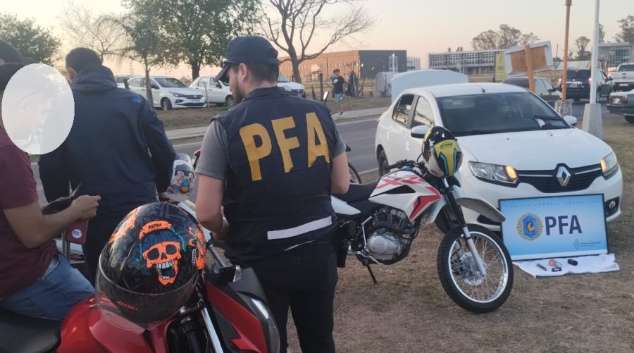 El hallazgo y la detenci&oacute;n se produjo en un control ubicado en Ruta 34 junto al cartel identificatorio de Rafaela.