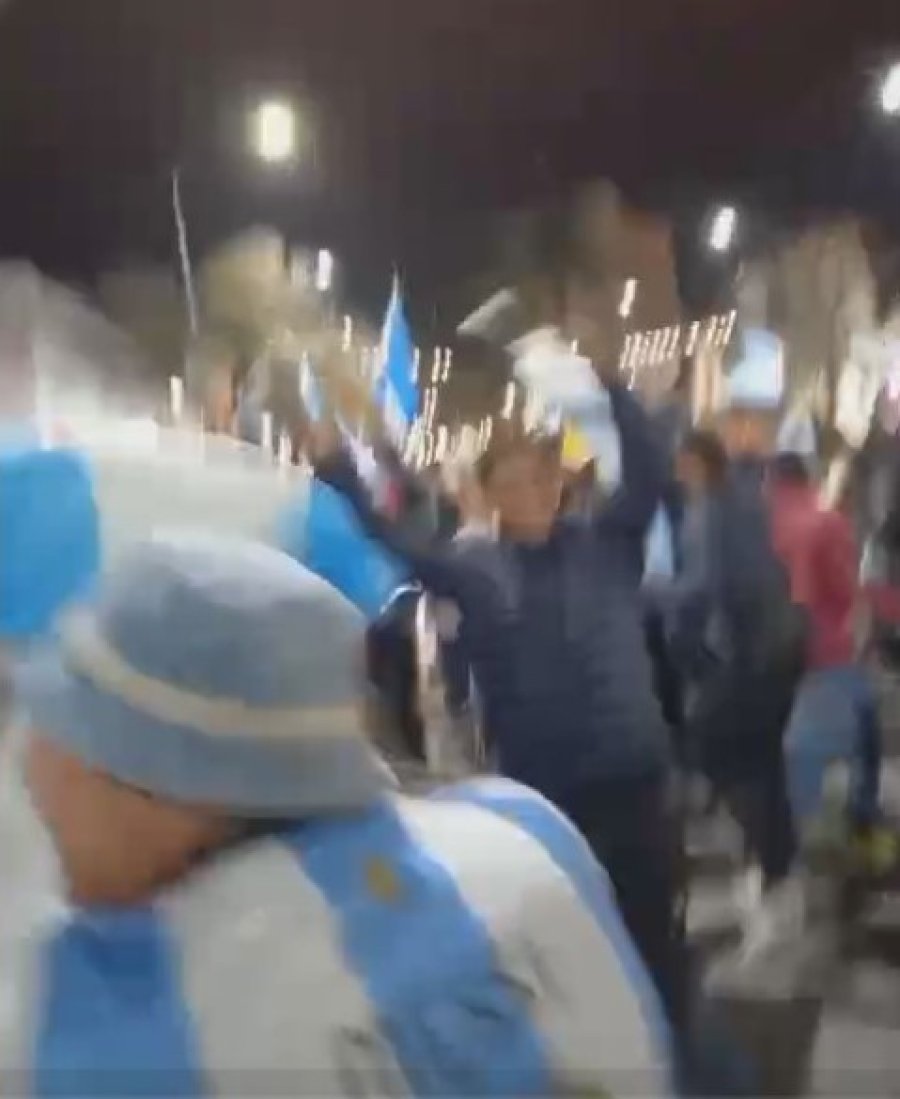 Los multitudinarios festejos por la Copa Am&eacute;rica en Av. Santa Fe.