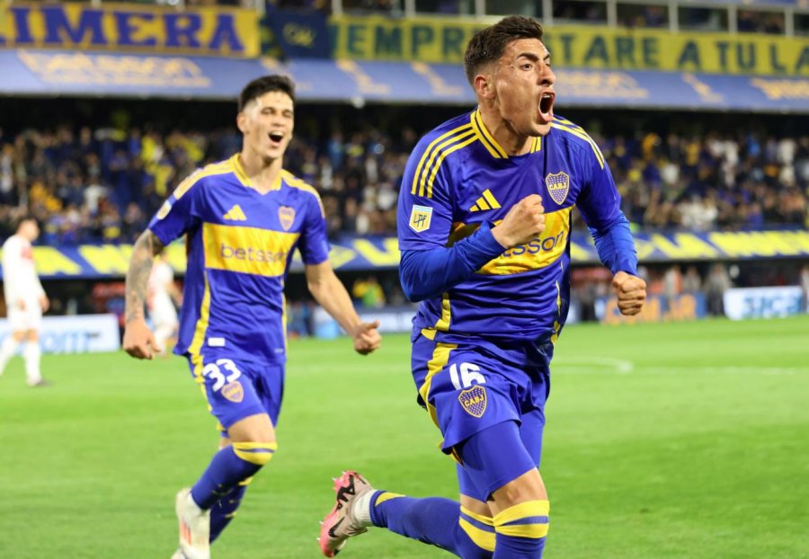 GRITO DE GOL. / Miguel Merentiel marc&oacute; el tanto de la victoria.