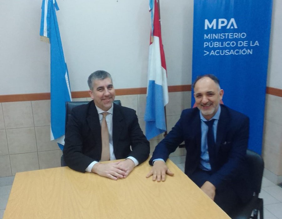 El Dr. Carlos Vottero se reuni&oacute; con el titular del Servicio P&uacute;blico Provincial de la Defensa Penal, Dr. Carlos Mar&iacute;a Flores.
