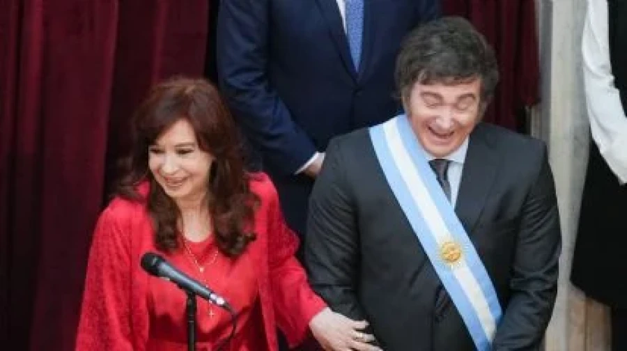 Javier Milei y Cristina Fern&aacute;ndez de Kirchner.