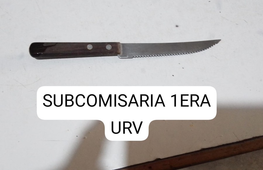Un hombre agredi&oacute; f&iacute;sicamente a una mujer produci&eacute;ndole lesiones en el rostro, teniendo en su poder un cuchillo tipo "tramontina".