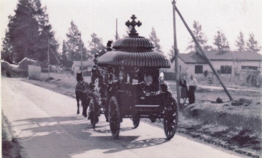 Carruaje f&uacute;nebre que se utilizaba para trasladar a los difuntos