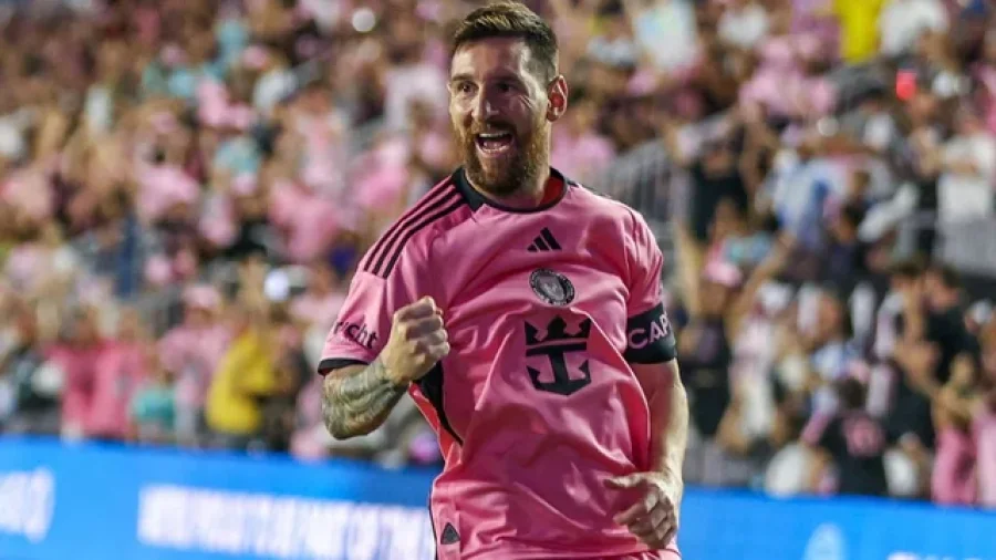 Messi hizo un nuevo hat-trick.