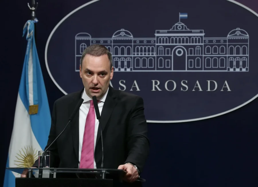 El vocero presidencial, Manuel Adorni.
