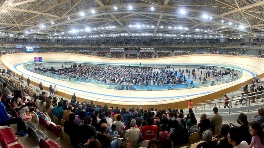 VELODROMO DE SAN JUAN. Es el &uacute;nico techado en la actualidad en Argentina.