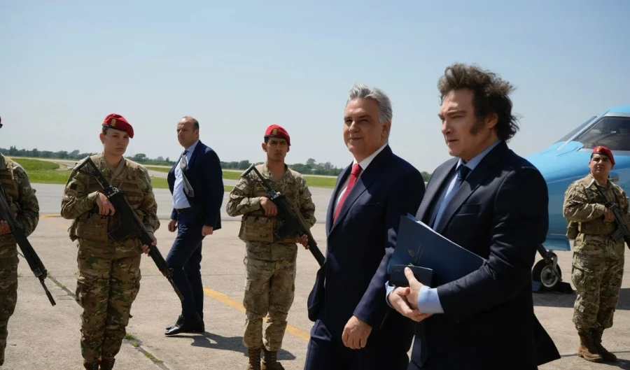 Javier Milei viaj&oacute; a C&oacute;rdoba en el marco del aniversario 47&deg; de la Fundaci&oacute;n Mediterr&aacute;nea.