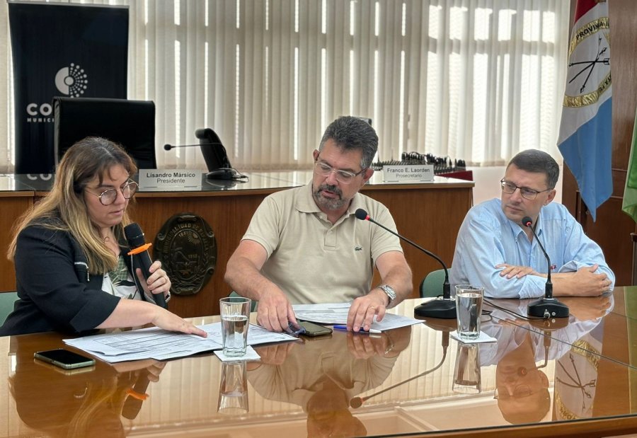 Silvina Imperiale, Germ&aacute;n Bottero y Lisandro M&aacute;rsico, este mi&eacute;rcoles en el Concejo.