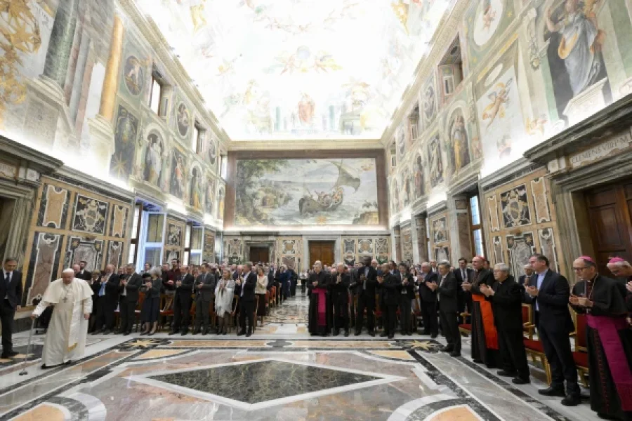 Imagen de la audiencia de esta ma&ntilde;ana en el Vaticano.