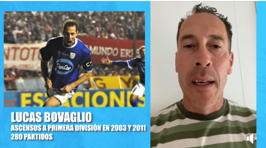 LUCAS BOVAGLIO FUE UNO DE LOS QUE DEJ&Oacute; SU MENSAJE DE ALIENTO