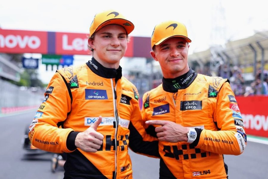 Oscar Piastri y Lando Norris fueron protagonistas de la carrera Sprint.