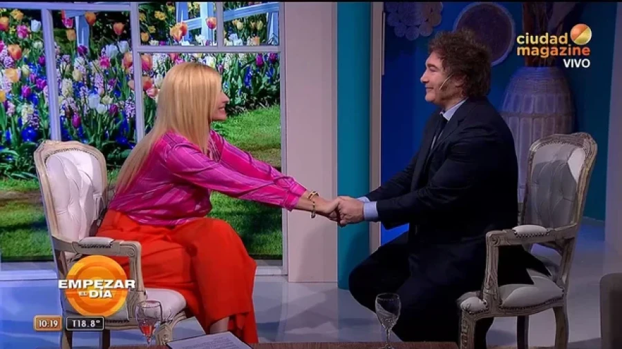 Amalia &ldquo;Yuyito&rdquo; Gonz&aacute;lez y Javier Milei.