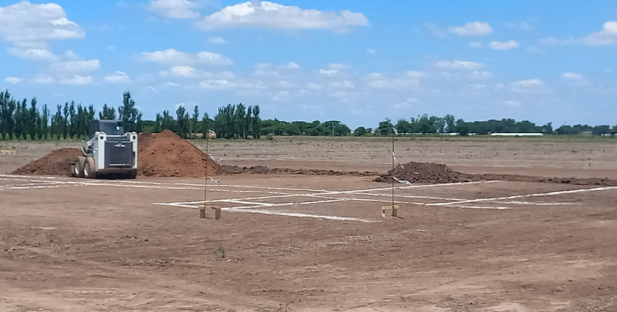 MOVIMIENTOS. Los trabajos de marcación del suelo comenzaron a realizarse esta semana.