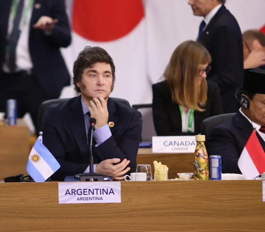 Milei, en la cumbre del G20 en R&iacute;o de Janeiro.