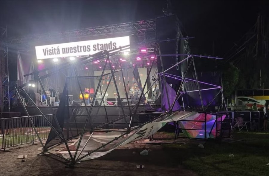 La Direcci&oacute;n de Cultura de la localidad anunci&oacute; que se llevan a cabo los peritajes y se eval&uacute;a qu&eacute; decisiones tomaron desde la organizaci&oacute;n ya que durante la noche hab&iacute;a alerta meteorol&oacute;gica.