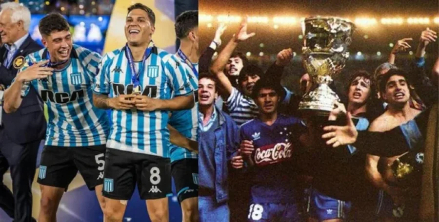 Racing campe&oacute;n de la Copa Sudamericana 2024 y Super Copa Sudamericana 1988.