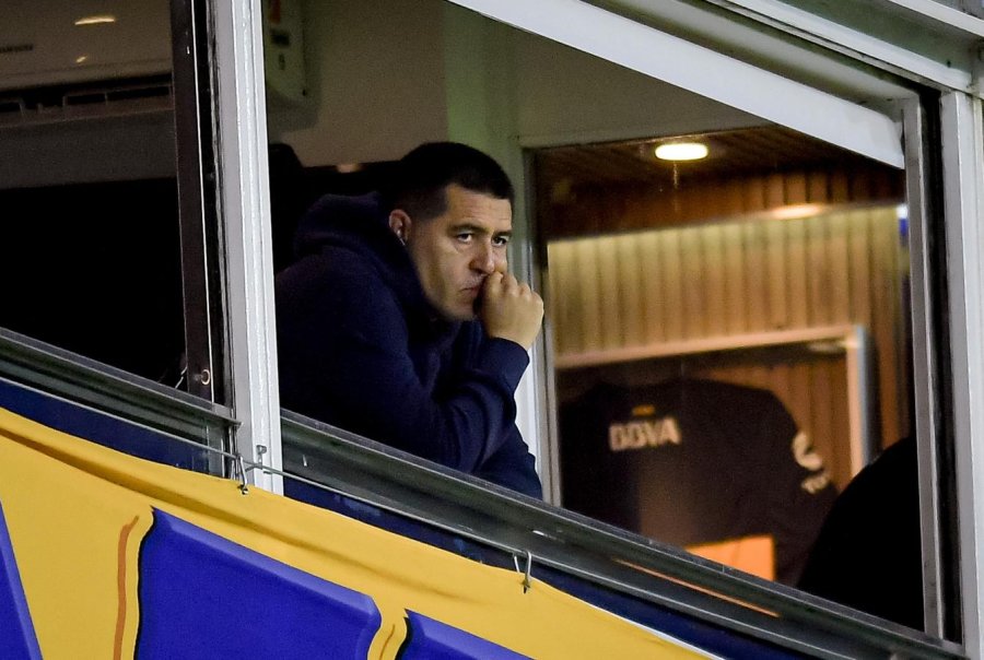 El presidente de Boca, Juan Rom&aacute;n Riquelme.