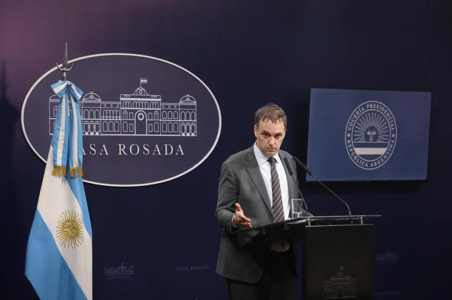 El vocero presidencial, Manuel Adorni.