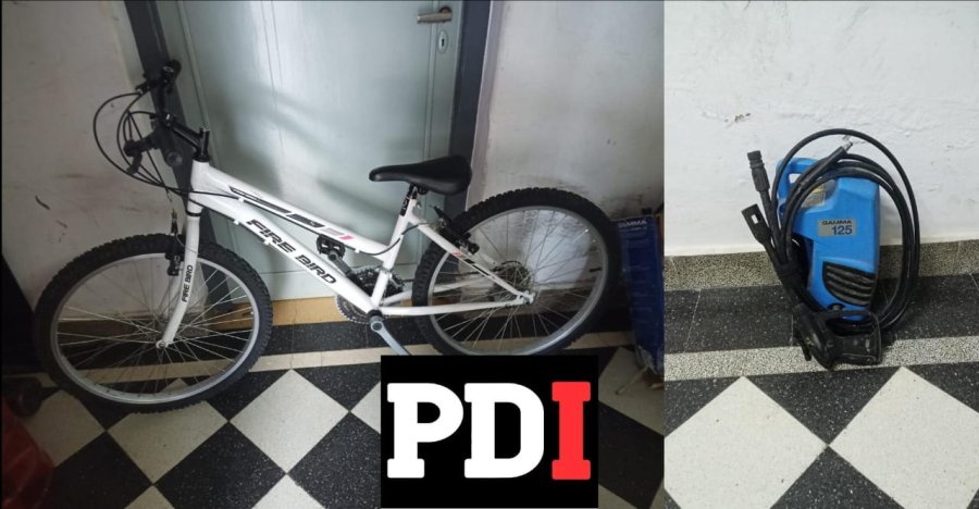 En el marco de esta investigaci&oacute;n se procedi&oacute; al secuestro de una bicicleta y una hidrolavadora.