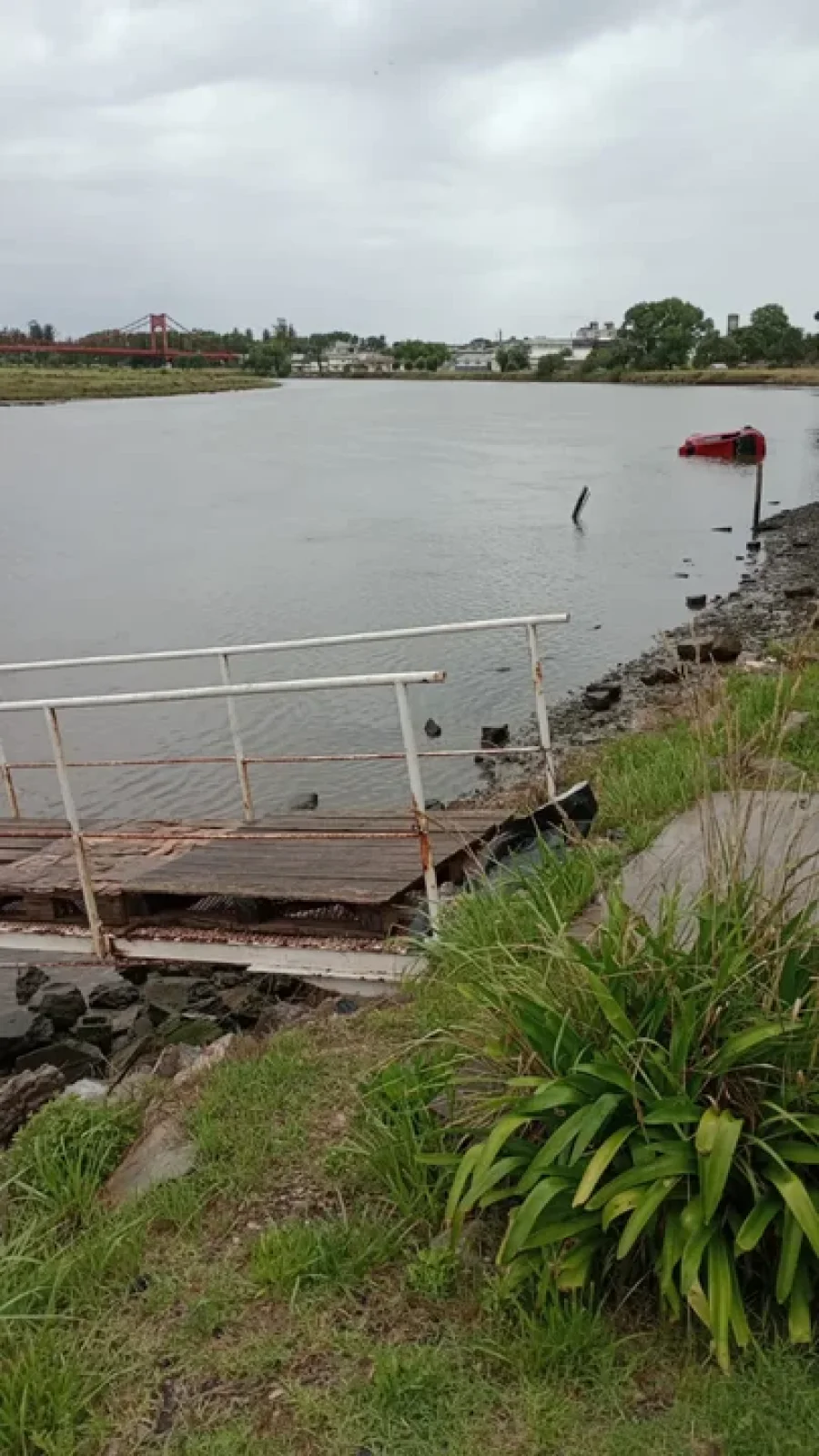 El lugar del r&iacute;o Quequ&eacute;n donde sucedieron los hechos.