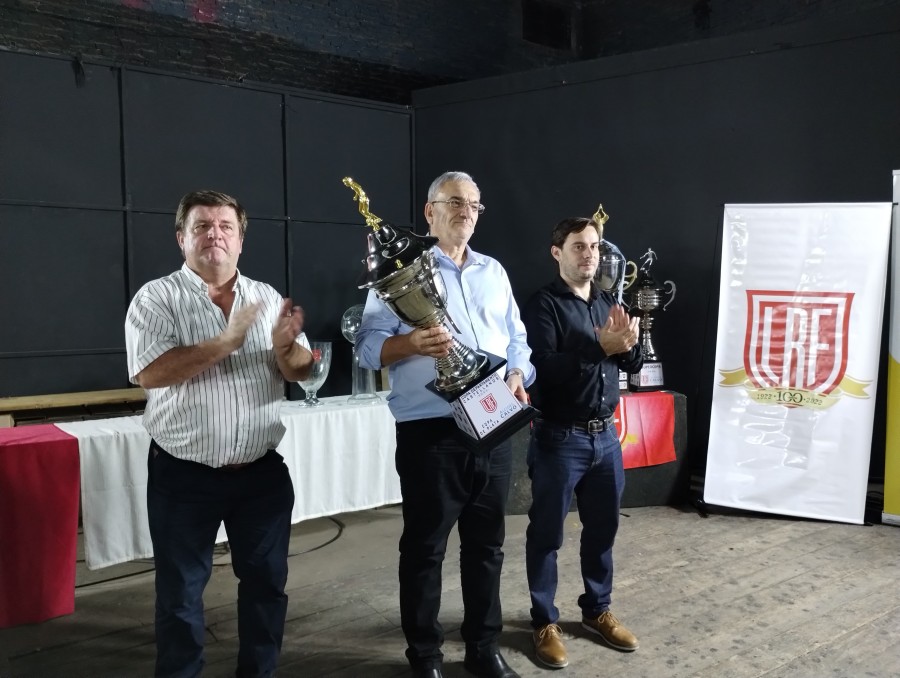 AUTORIDADES. Fabi&aacute;n Zbrun, Alcides Calvo y Hugo Morel.