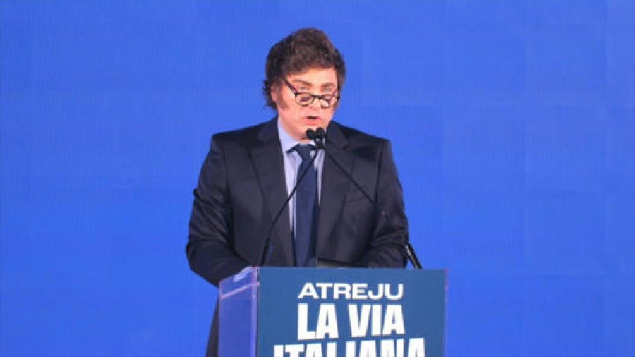 EN ITALIA. Javier Milei se refiri&oacute; a sus enemigos y dijo que no tiene miedo de que lo maten.