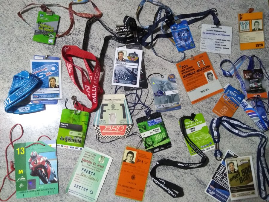 CREDENCIALES. Gratos recuerdos de eventos que cubr&iacute; a partir de la d&eacute;cada del '70.