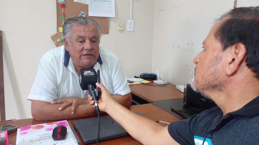 El edil durante la entrevista.