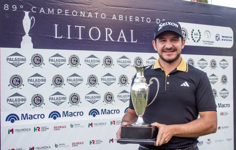 CAMPEON. El golfista rosarino.