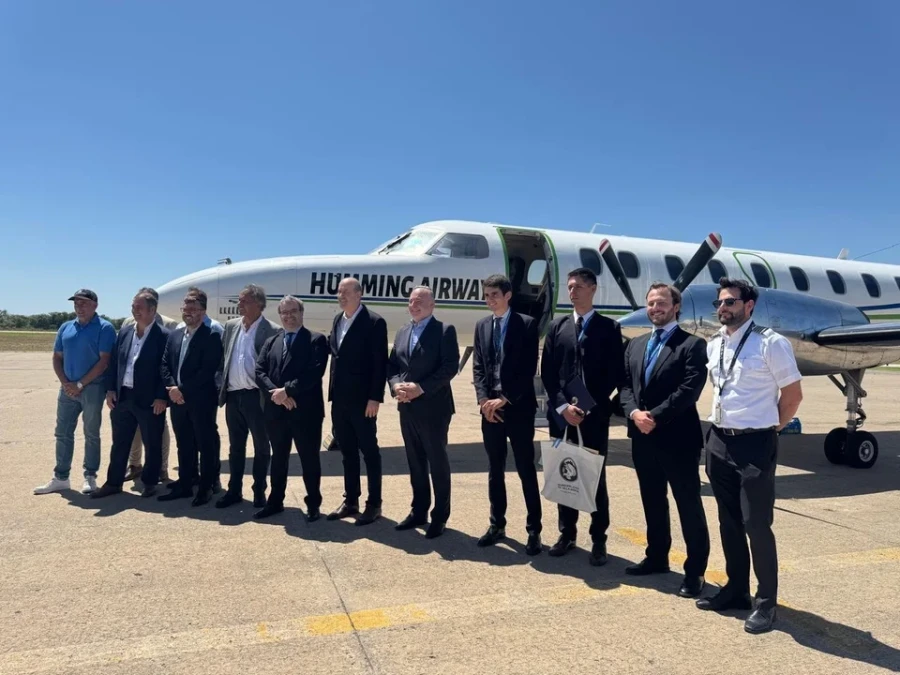 Se realiz&oacute; el vuelo inaugural de la ruta a&eacute;rea Villa Mar&iacute;a-Venado Tuerto-Aeroparque.