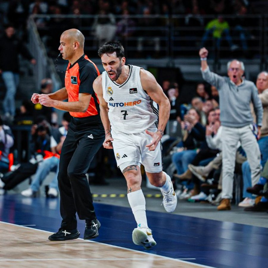 MAXIMO ANOTADOR MADRIDISTA. Facundo Campazzo convirti&oacute; 17 puntos.