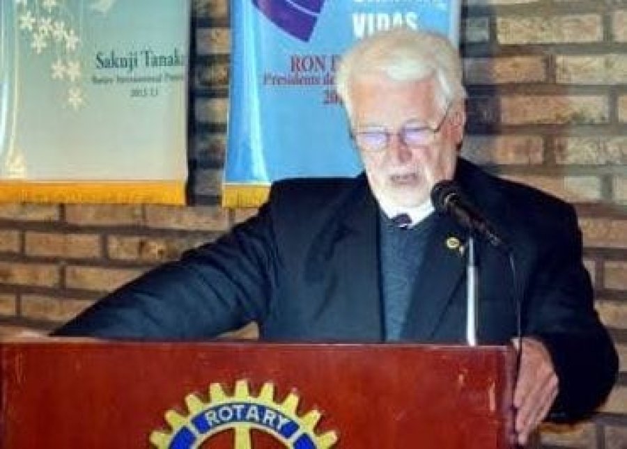 Juan Carlos Palacio en una actividad rotaria.