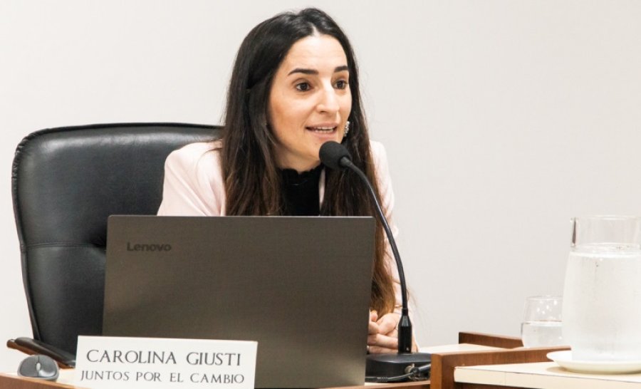 Carolina Giusti la concejal de Juntos por el Cambio.