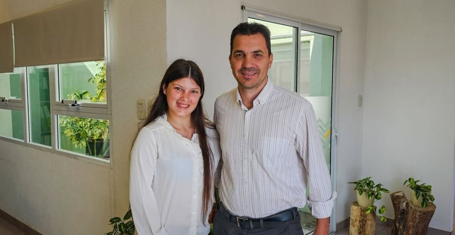 Cecilia Rodr&iacute;guez y Mauro Gilabert.