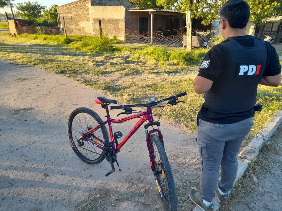 La bicicleta SLP robada y recuperada por Polic&iacute;a de Investigaciones.