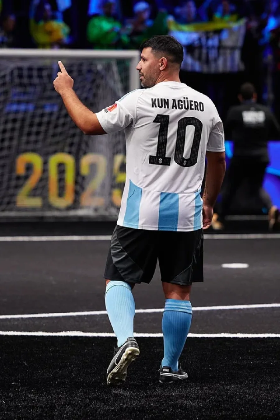 Sergio Ag&uuml;ero, jugador de la Selecci&oacute;n argentina de la Kings League.