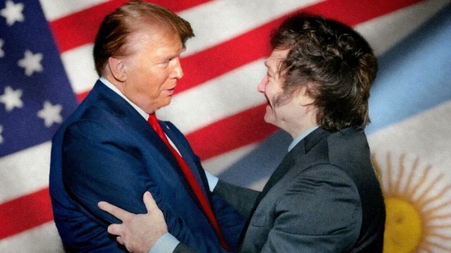 PRESIDENTES. El electo Donald Trump y Javier Milei se ver&aacute;n el domingo en Washington.