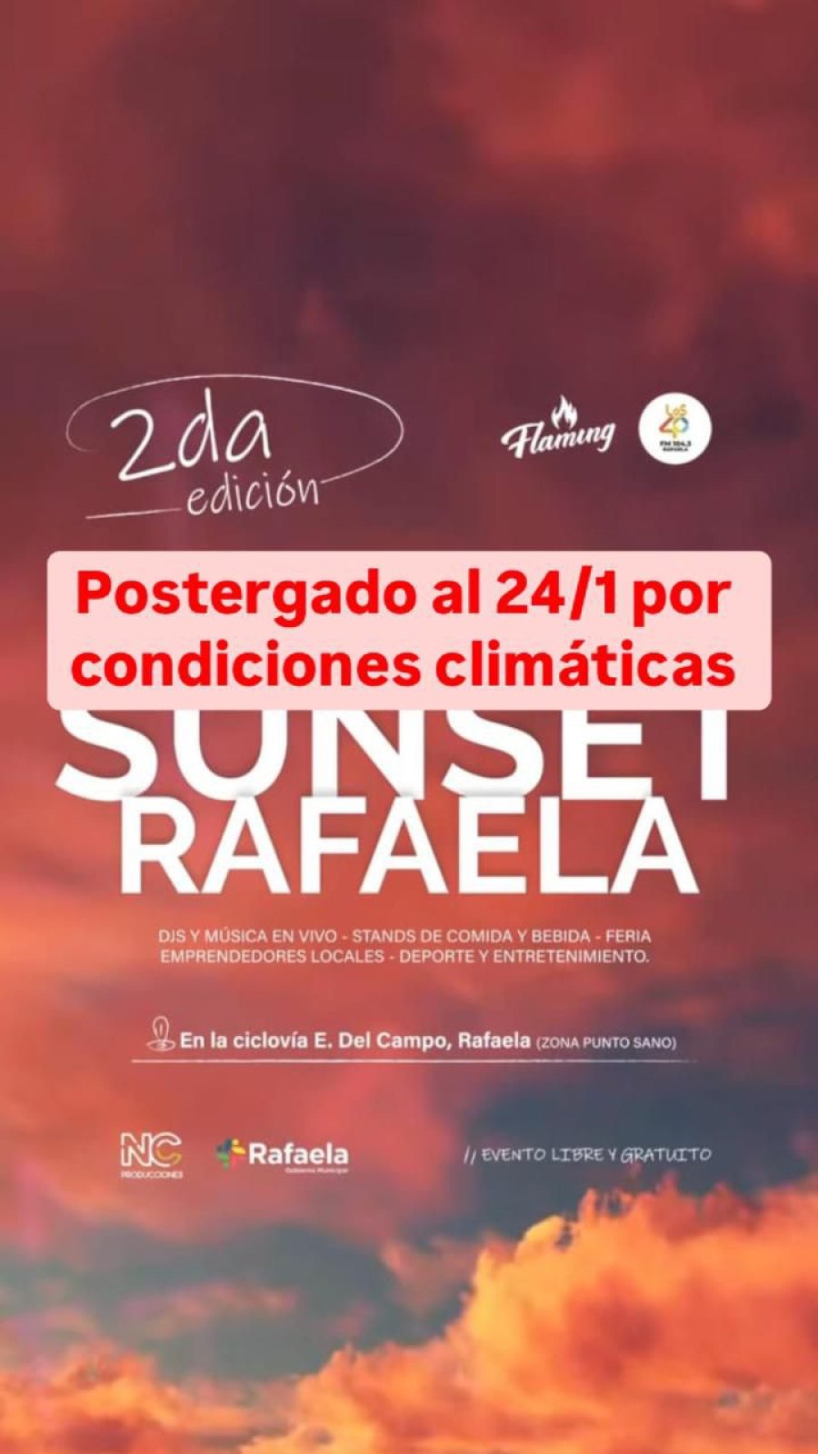 Suspendido el evento