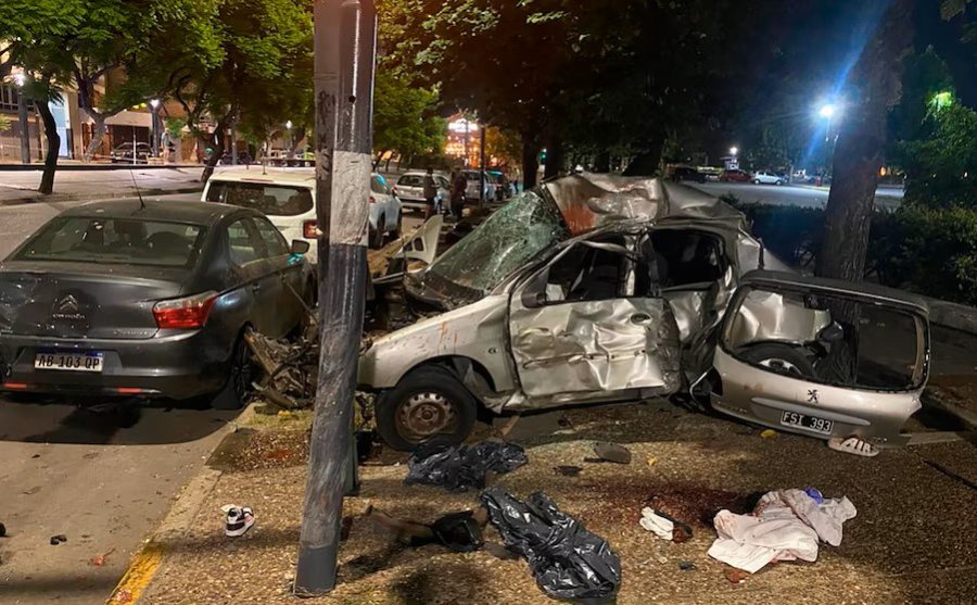 El conductor del Peugeot 206 perdi&oacute; el control y desat&oacute; la tragedia en Rosario.